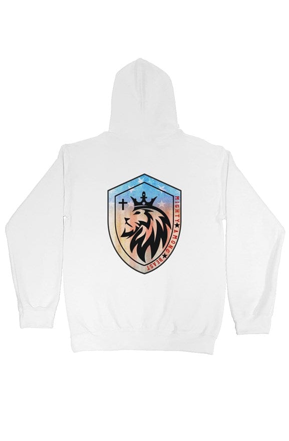 Men “MAB with Cross & Shield” Pullover Hoodie